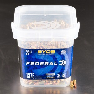 1375rds – 22 LR Federal BYOB 36gr. CPHP Ammo