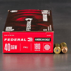 1000rds - 40 S&W Federal American Eagle 180gr. FMJ Ammo