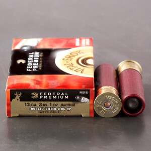 5rd - 12 Gauge Federal Premium 3" 1oz. Max Truball Rifled Slug HP Ammo 5rd - 12 Gauge Federal Premium 3" 1oz. Max Truball Rifled Slug HP Ammo