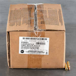 1000rds – 223 Rem Remington UMC Bulk Pack 55gr. FMJ Ammo