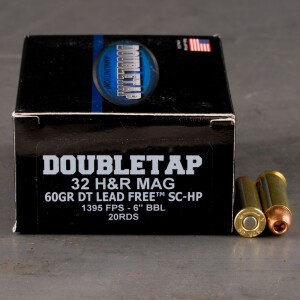 20rds – 32 H&R Magnum Doubletap 60gr. TAC-XP Ammo