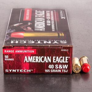 50rds – 40 S&W Federal Syntech 165gr. TSJ Ammo