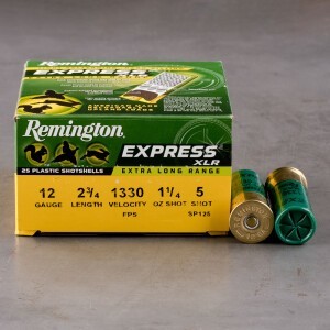 25rds – 12 Gauge Remington Express XLR 2-3/4" 1-1/4oz. #5 Shot Ammo