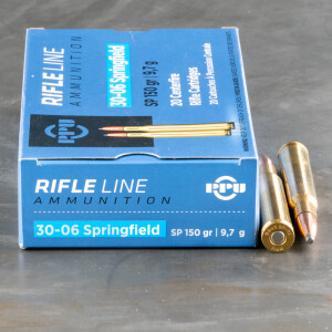 20rds – 30-06 Prvi Partizan 150gr. SP Ammo