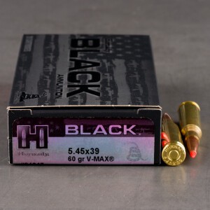 200rds – 5.45x39 Hornady BLACK 60gr. V-MAX Ammo