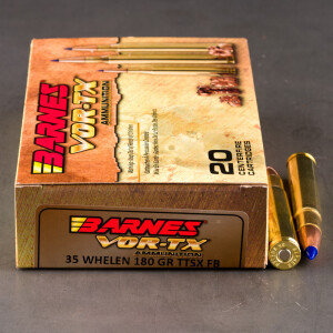 20rds – 35 Whelen Barnes VOR-TX 180gr. TTSX Ammo