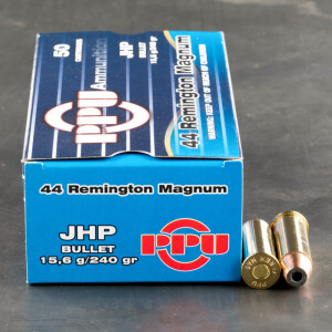 50rds - 44 Mag Prvi Partizan 240gr. JHP Ammo