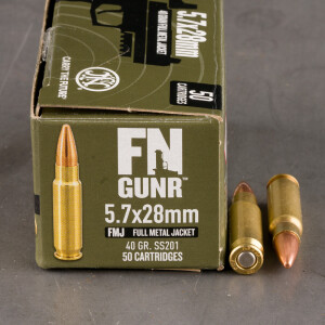 50rds – 5.7x28mm FN Herstal 40gr. FMJ Ammo