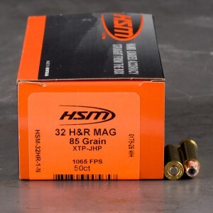 50rds – 32 H&R Magnum HSM 85gr. XTP JHP Ammo