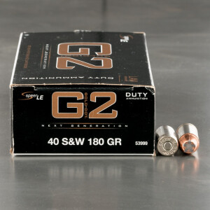 50rds – 40 S&W Speer LE Gold Dot G2 180gr. JHP Ammo