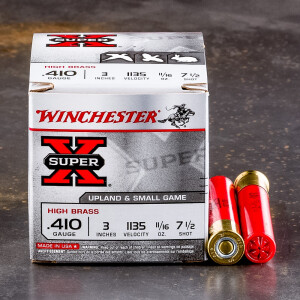 250rds – 410 Bore Winchester Super-X 3" 11/16oz. #7.5 Shot Ammo