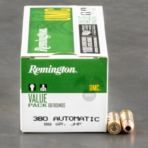 600rds – 380 Auto Remington UMC 88gr. JHP Ammo