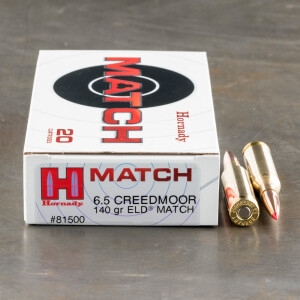 200rds – 6.5 Creedmoor Hornady 140gr. ELD Match Ammo
