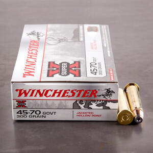 20rds - 45-70 Govt. Winchester 300gr. Super-X Jacketed Hollow Point Ammo