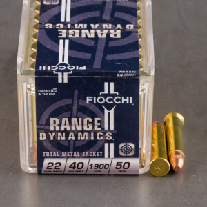 50rds - 22 Mag Fiocchi 40gr. TMJ Ammo