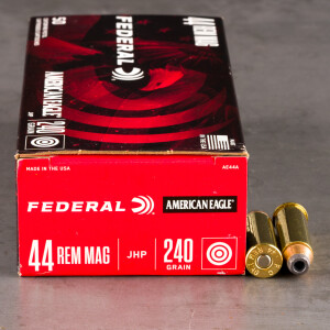 50rds - 44 Mag Federal American Eagle 240gr. JHP Ammo