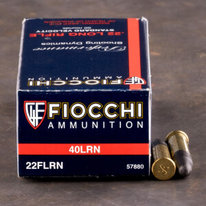 50rds - 22LR Fiocchi Standard Velocity 40gr. Lead Round Nose Ammo