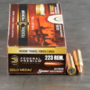 20rds - 223 Federal Gold Medal 69gr. Match BTHP Ammo