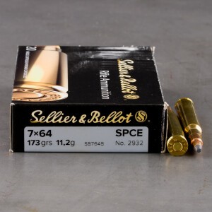 20rds - 7x64 Sellier and Bellot 173gr. SPCE Ammo