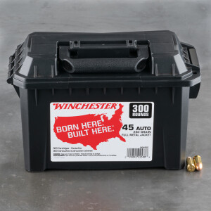 300rds – 45 ACP Winchester USA 230gr. FMJ in Ammo Can