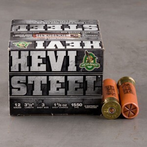 25rds – 12 Gauge Hevi-Steel 3-1/2" 1-3/8oz. #3 Steel Shot Ammo