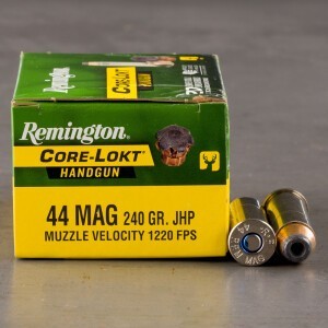 20rds – 44 Mag Remington Core-Lokt 240gr. JHP Ammo