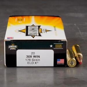 200rds – 308 Win Armscor USA 178gr. ELD-X Ammo