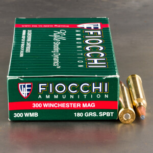 20rds – 300 Win Mag Fiocchi 180gr. SPBT Ammo
