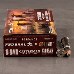 200rds – 30-30 Win Federal x Henry Cattleman Edition 150gr. Bonded SP Ammo