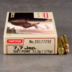20rds – 7.7 Japanese Norma 174gr. SP Ammo