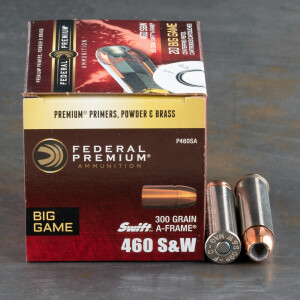 20rds - 460 S&W Federal Vital-Shok 300gr. Swift A-Frame Ammo