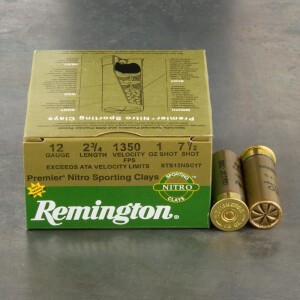 250rds - 12 Gauge Remington Premier Nitro Sporting Clays 2 3/4" 1oz. #7 1/2 Shot Ammo