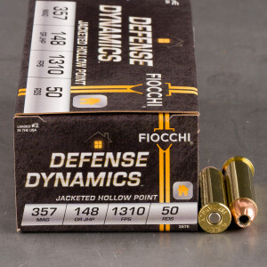 1000rds – 357 Magnum Fiocchi 148gr. JHP Ammo
