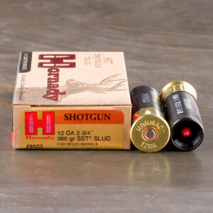 5rds - 12 Gauge Hornady 2 3/4" 300gr. SST Sabot Slug Ammo