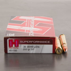 20rds – 35 Whelen Hornady Superformance 200gr. SP Ammo