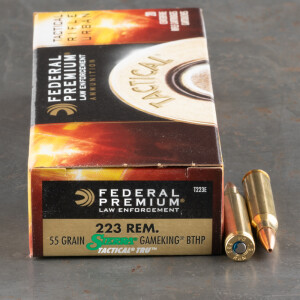 500rds – 223 Rem Federal Tactical TRU 55gr. GameKing HPBT Ammo