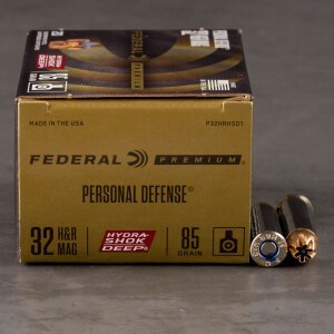 20rds – 32 H&R Magnum Federal Personal Defense Hydra-Shok Deep 85gr. JHP Ammo