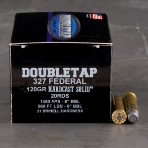 20rds – 327 Federal Magnum Doubletap 120gr. Hard Cast Ammo