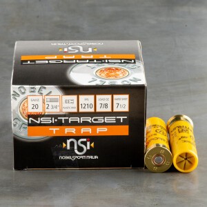 250rds – 20 Gauge NobelSport 2-3/4" 7/8oz. #7.5 Shot Ammo
