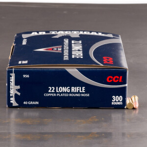 300rds - 22LR CCI AR Tactical 40gr. CPRN Bulk Pack Ammo 300rds - 22LR CCI AR Tactical 40gr. CPRN Bulk Pack Ammo