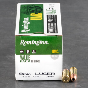 600rds – 9mm Remington UMC 115gr. JHP Ammo