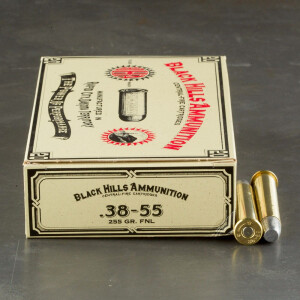 20rds - 38-55 Win Black Hills 255gr. Flat Nose Lead Ammo