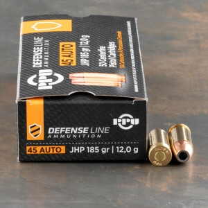 50rds – 45 ACP Prvi Partizan 185gr. JHP Ammo