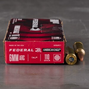 200rds – 6mm ARC Federal American Eagle 110gr. TMJ Ammo