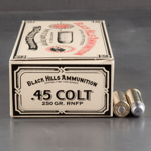 50rds - 45 Long Colt Black Hills 250gr. RNFP Ammo