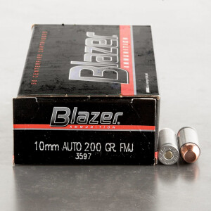 50rds – 10mm Blazer 200gr. TMJ Ammo
