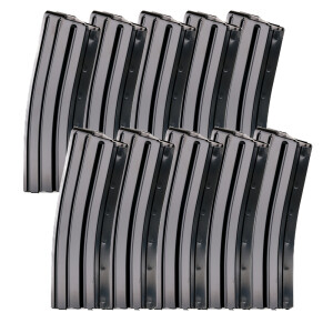 10 - South Korean Military Surplus AR-15 30rd Black Steel Magazines
