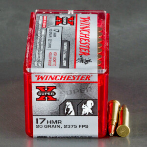1000rds – 17 HMR Winchester Super-X 20gr. XTP Ammo