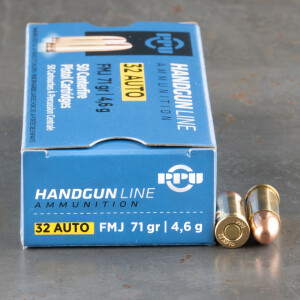 50rds - 32 Auto Prvi Partizan 71gr. FMJ Ammo