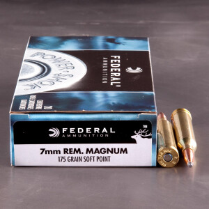 20rds - 7mm Rem Mag Federal Power-Shok 175gr. Soft Point Ammo